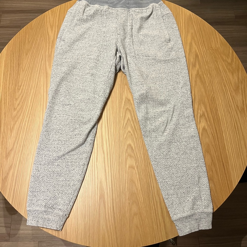 Men’s Gray Lululemon Textured-Double Knit Cotton Jogger Sweatpants